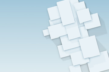 Wall Mural - abstract light blue geometric shapes on gradient background