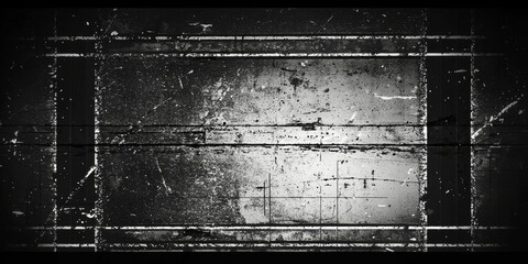 Wall Mural - black and white film negative texture background with vintage feel.