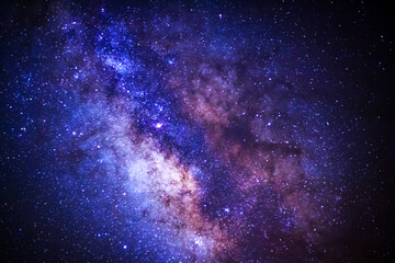 Wall Mural - clearly milky way galaxy with stars and space dust in the universe