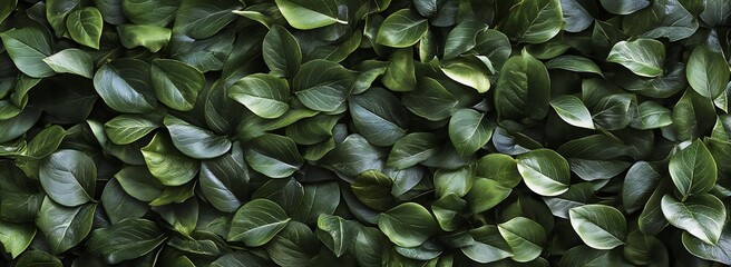 Aufkleber - Lush and Vibrant Green Leaves Creating a Seamless Natural Background Texture : Generative AI