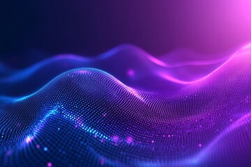 Poster - Vibrant 3D Waves of Colorful Light Creating a Beautiful Flowing Abstract Design : Generative AI