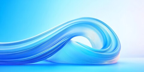 Wall Mural - this captivating abstract background features light blue gradients like stained glass. its ideal for