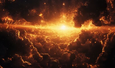 Wall Mural - sunrise from space
