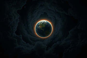 Wall Mural - wonder and exploration, portraying an imaginative depiction of an alien space environment. the brigh