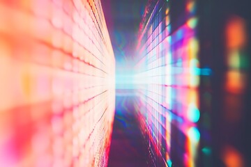 Wall Mural - dynamic colorful led wall display