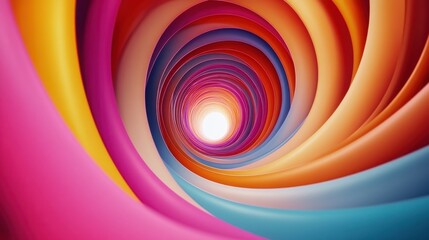 Aufkleber - An abstract animation features a seamless loop with vibrant color refraction effects, set against a dynamic background.