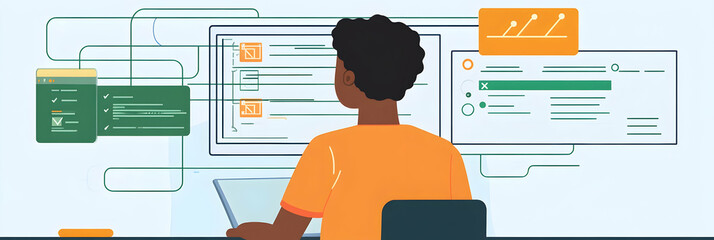 A programmer setting up a continuous integration pipeline for a web project  -