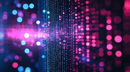 Aufkleber - An abstract digital background featuring glowing circuits and interconnected lines, symbolizing advanced technology and connectivity.