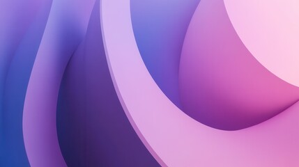 Poster - An abstract minimalist animation featuring a purple and blue colored background design, rendered in 3D.