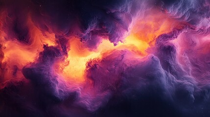 Wall Mural - cosmic nebula cloudscape