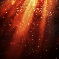 Wall Mural - Glowing red particles and light rays background.