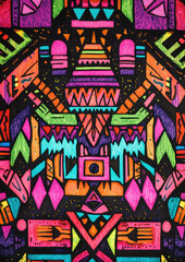  Vibrant Geometric Tribal Pattern (1)