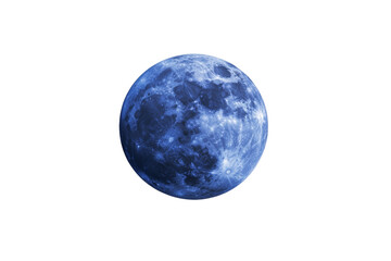 Wall Mural - blue moon is floating in space, isolated