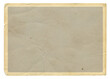 © Olex Runda - Vintage scalloped edge photo paper on transparent background. Aged and yellowed retro photo.
