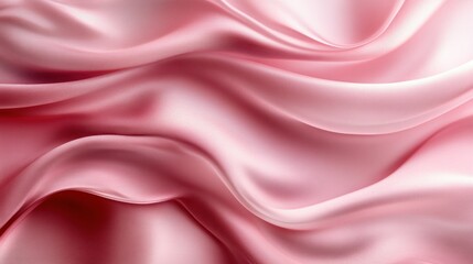 Wall Mural - pink silk fabric draped elegantly, soft waves