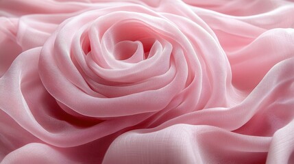 Wall Mural - pink silk fabric swirl texture background