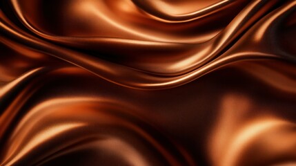 Wall Mural - rich bronze silk fabric flowing elegantly