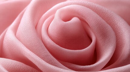 Wall Mural - swirling pink silk fabric texture close-up