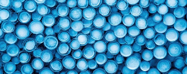 Wall Mural - ice movement formation concepts. blue abstract background with circular patterns and textures.