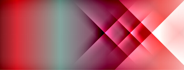 Leinwandbilder - Dynamic shadow lines with gradient colors geometric background