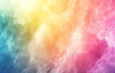 Aufkleber - Colorful Abstract Background with Soft Gradients in a Rainbow of Pastel Shades : Generative AI