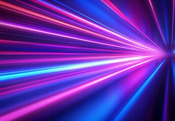 Aufkleber - Vibrant abstract light trails in stunning hues of blue and pink creating a dynamic and energetic visual experience : Generative AI