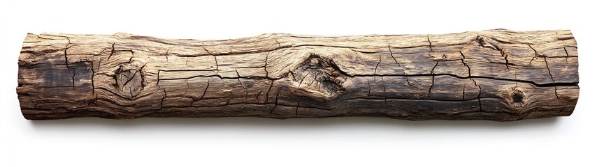 Aufkleber - Authentic weathered log showcasing the beauty of aged wood grain : Generative AI