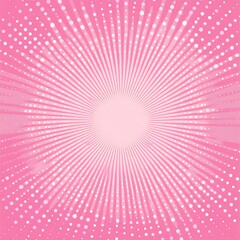 Poster - Elegant pink radial design featuring soft lines and dots for artistic projects or backgrounds : Generative AI