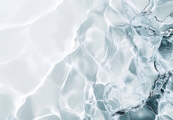 Aufkleber - Calm water surface with gentle ripples reflecting light in a serene and tranquil manner : Generative AI