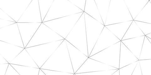 Leinwandbilder - Geometric low poly graphic. Background of triangular facets. editable stroke width, grey gradient abstract triangle seamless pattern from network triangular cells, wallpaper background design.	