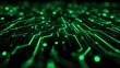 © FarhaStock - Green Circuit Board Abstract Technology Background with Lines and Lights