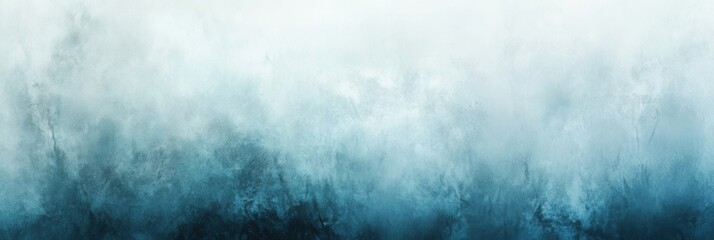 Fototapete - Soft blues and grays create a feeling of sadness with raindrops enhancing a melancholic atmosphere in serene abstraction Generative AI