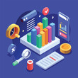 © Hira - 3d clipboard with business idea goals on project plan, fast progress, analytics icon. Business invoice bill expenses idea 3d icon concept.