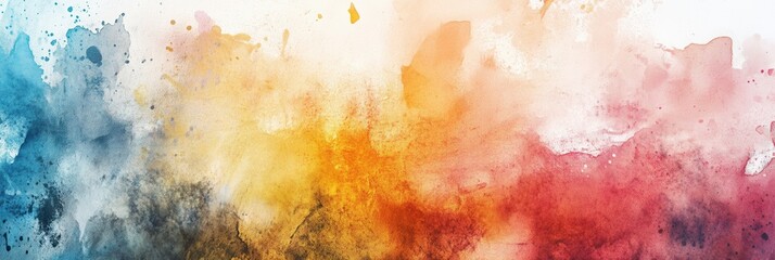 Poster - Creative expression with mixed media art featuring watercolor and digital textures for an inspiring aesthetic experience