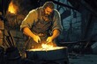 © Alla - A person works on shaping and forming metal, a common task in manufacturing and industry