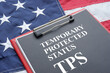 © Andrii - Temporary protected status TPS in USA is shown using the text