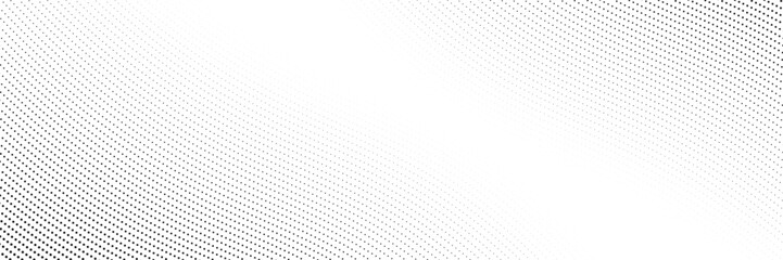 Wall Mural - dotted gradient halftone background. horizontal seamless dotted pattern in pop art style. abstract m