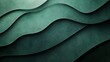 © creative - Abstract green wavy background creating a sense of depth and movement