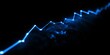 © Cloudyew - Futuristic Blue Line Graph Representing Data Trends on a Dark Background with Digital Effect