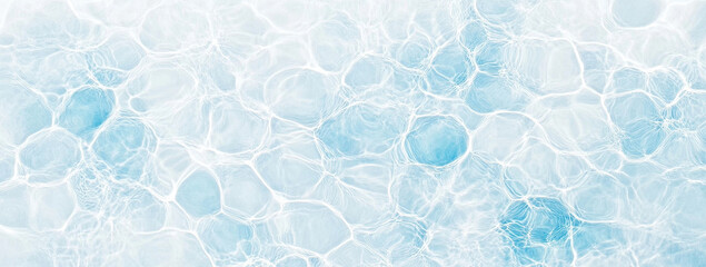 Wall Mural - abstract water ripples with light blue patterns in a textured background