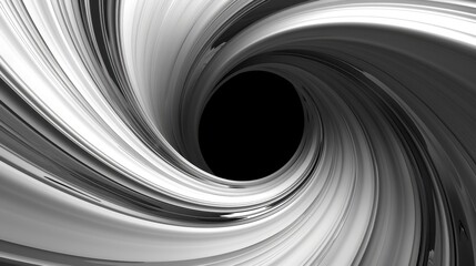 Wall Mural - Abstract black hole in the dark sky with a glow of light, Black hole abstract with a swirling nebula and galaxies.