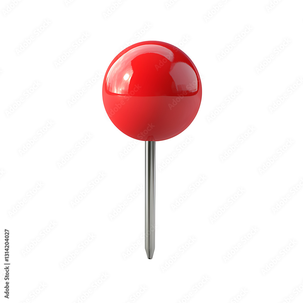 Pin En Reds red pin isolated on a transparent checkered background Stock Photo ...