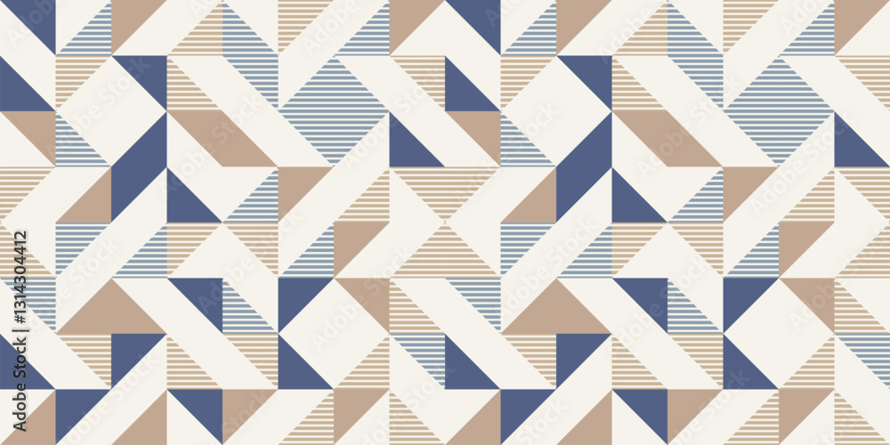 Retro style diagonal stripes and angular shapes. quilt blocks design ...