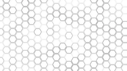 Wall Mural - abstract cube hexagon shape background. vector banner design. geometric abstract background with sim