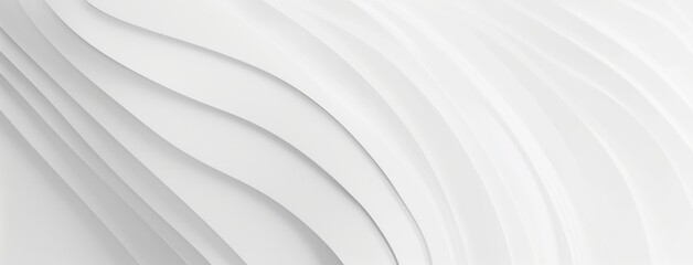 Wall Mural - white striped line curves wave soft white futuristic simple minimal abstract wallpaper textured.