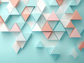 Wall Mural - Simple geometric background in light hues for website graphics