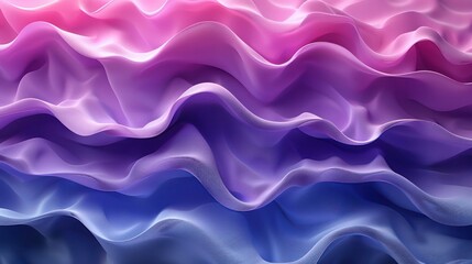 Wall Mural - 3d render abstract background blue purple wavy elements close up abstract wallpaper iridescent.