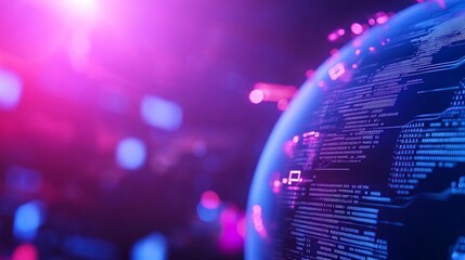 Global Network Data Visualization, Digital Glow