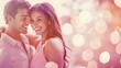 © chartchai - Affectionate Couple Embracing in Soft Focused Bright Surroundings