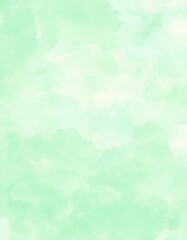 Wall Mural - delicate green watercolor wash painting soft, dreamy background